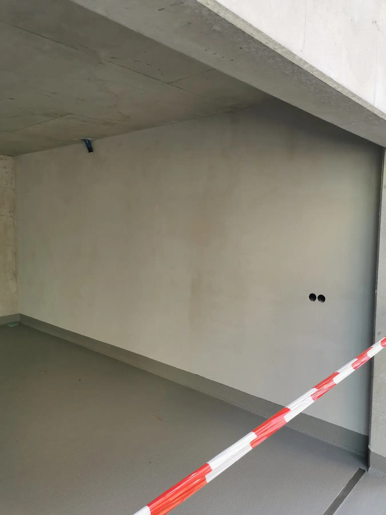 Bearbeitete Wandfläche im Innenraum